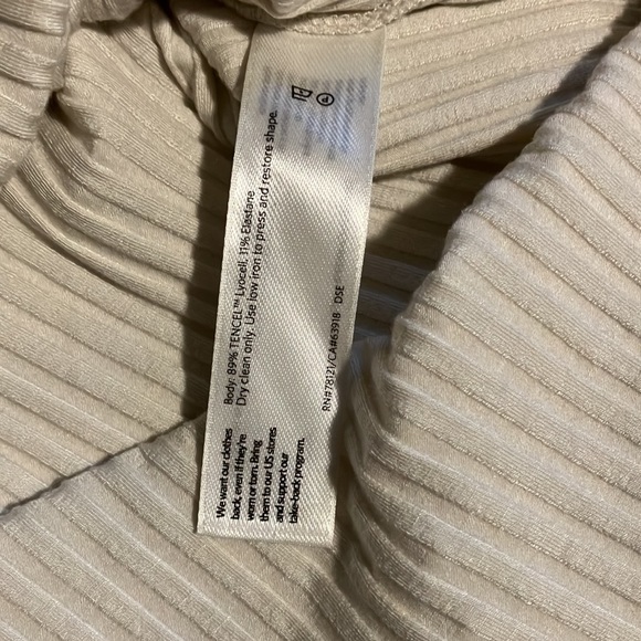 EILEEN FISHER Textured Stretch Rib Crew Neck Top Bone - Picture 14 of 14